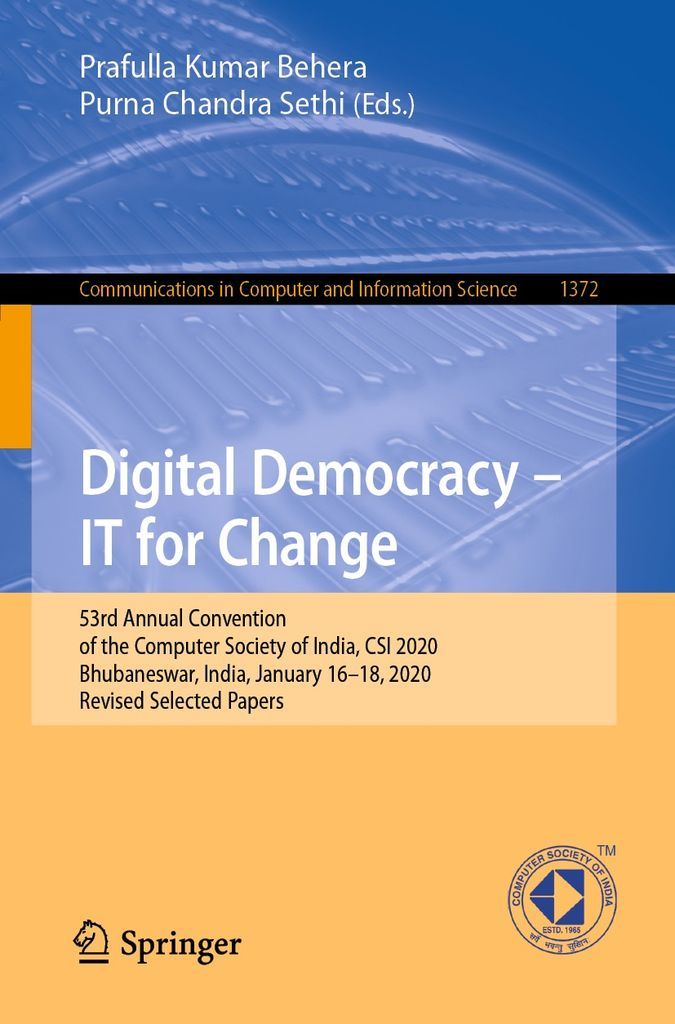 Cover image for Digital Democracy  IT for Change