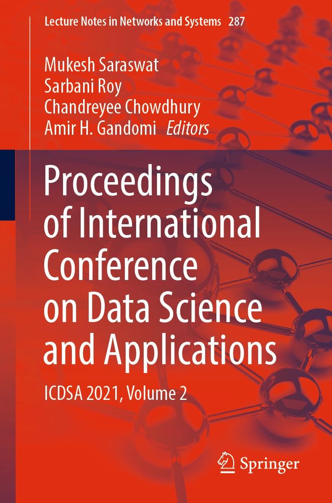 Cover image for Proceedings of International Conference on Data Science and Applications