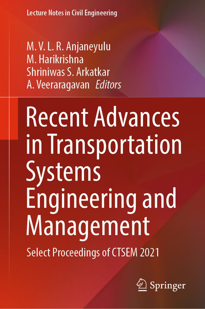 Cover image for Recent Advances in Transportation Systems Engineering and Management