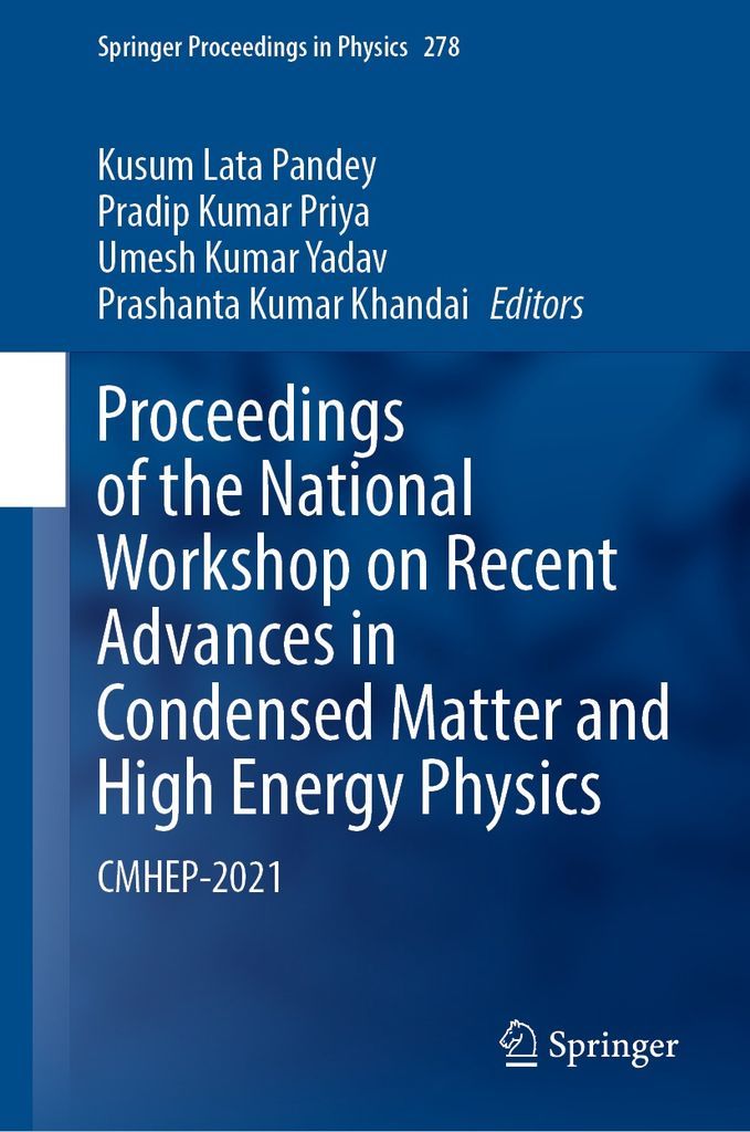 Cover image for Proceedings of the National Workshop on Recent Advances in Condensed Matter and High Energy Physics