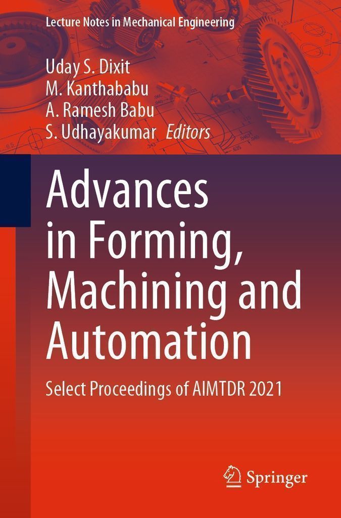 Cover image for Advances in Forming, Machining and Automation