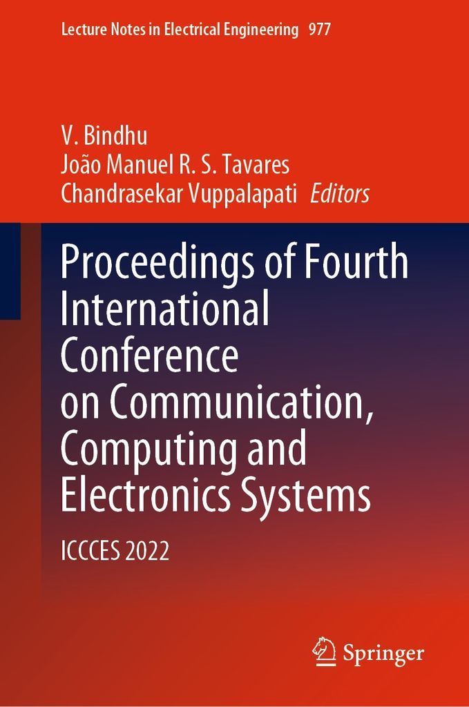Cover image for Proceedings of Fourth International Conference on Communication, Computing and Electronics Systems