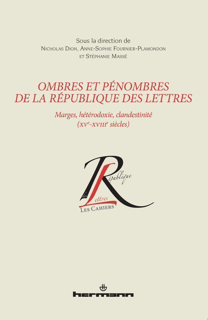 Cover image for Ombres et penombres de la Republique des Lettres