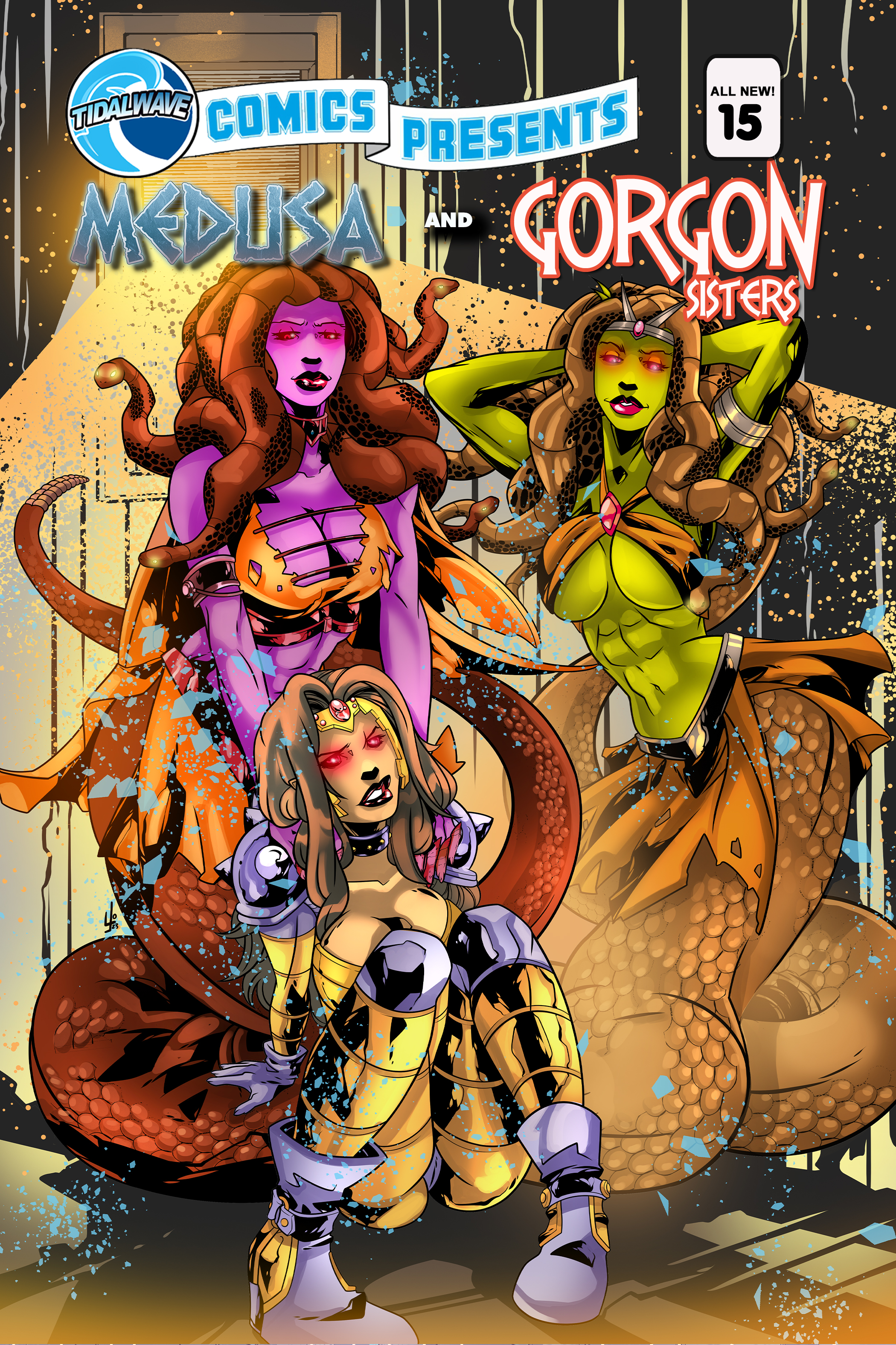 Cover image for TidalWave Comics Presents #15: Medusa and the Gorgon Sisters