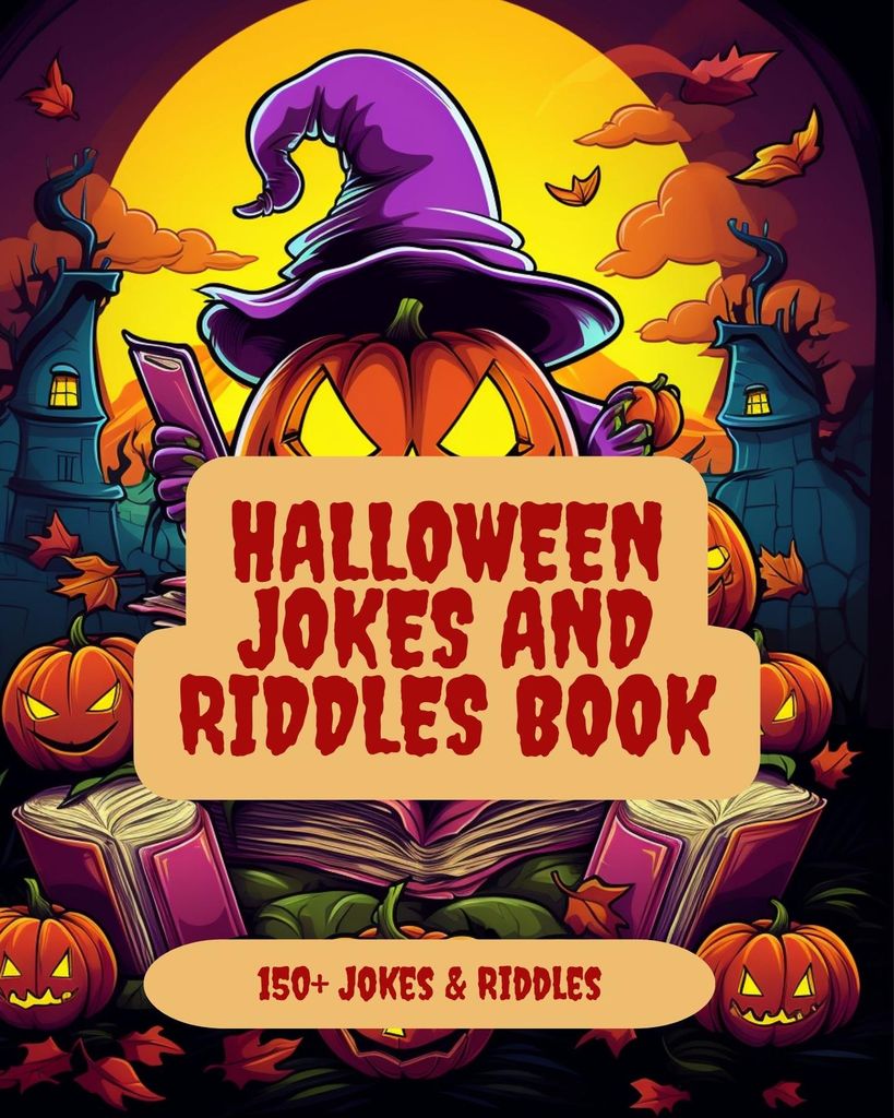 Cover image for Halloween Jokes and Riddles Book