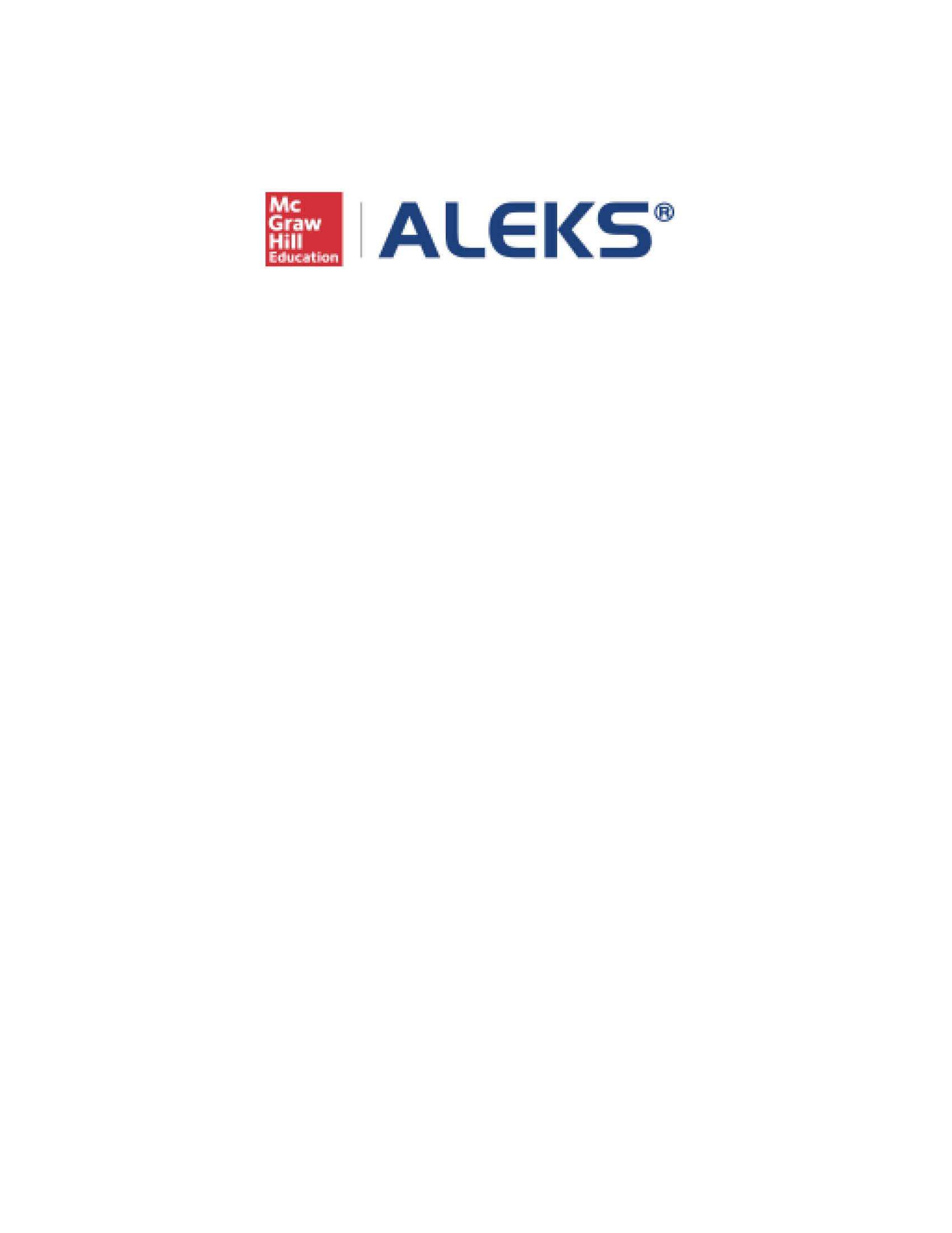 Aleks Online Access 18 Weeks For Math by Aleks Corporation
