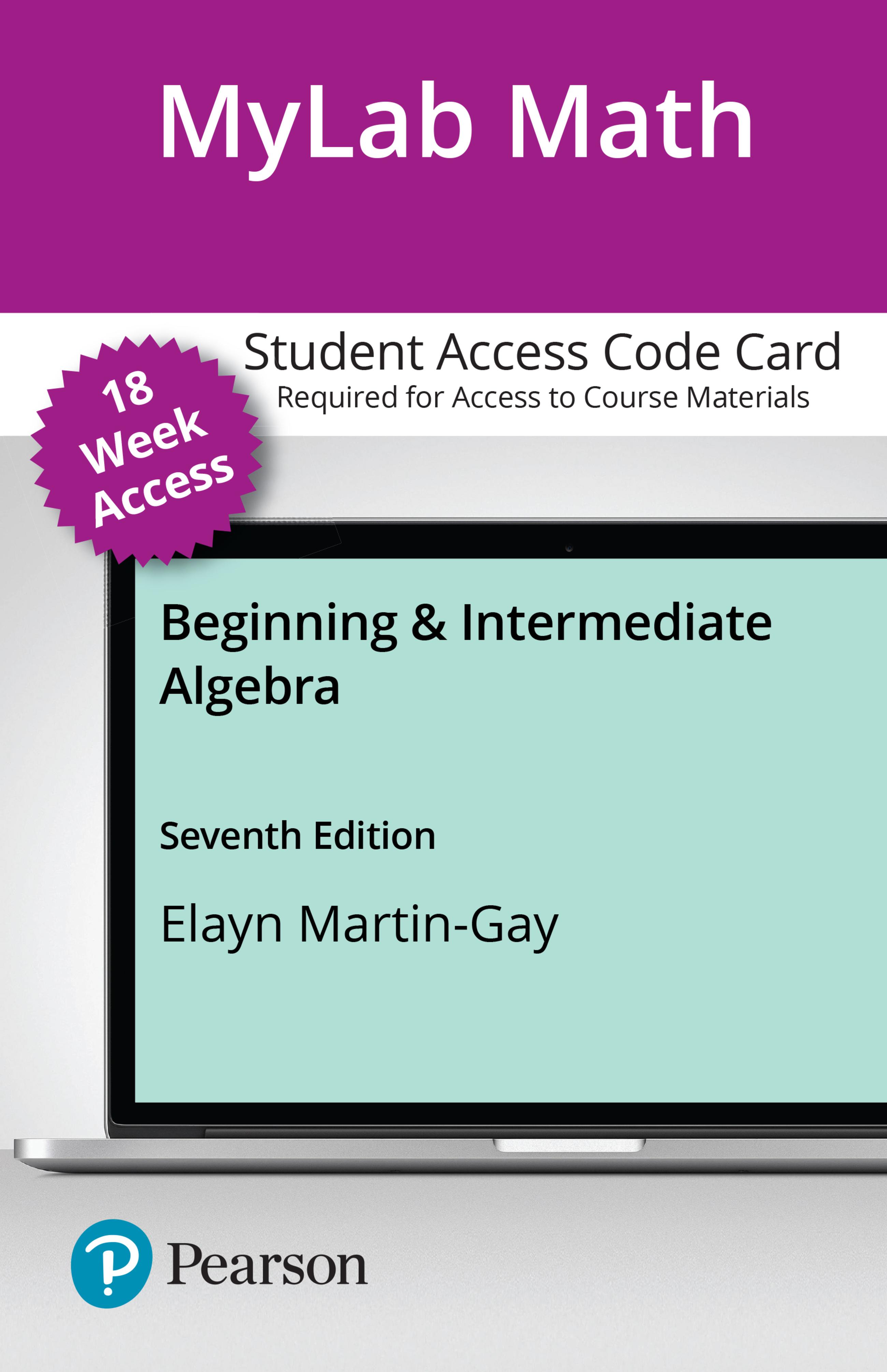 Mylab Math With Pearson Etext Single Term Access Code For Beginning ...