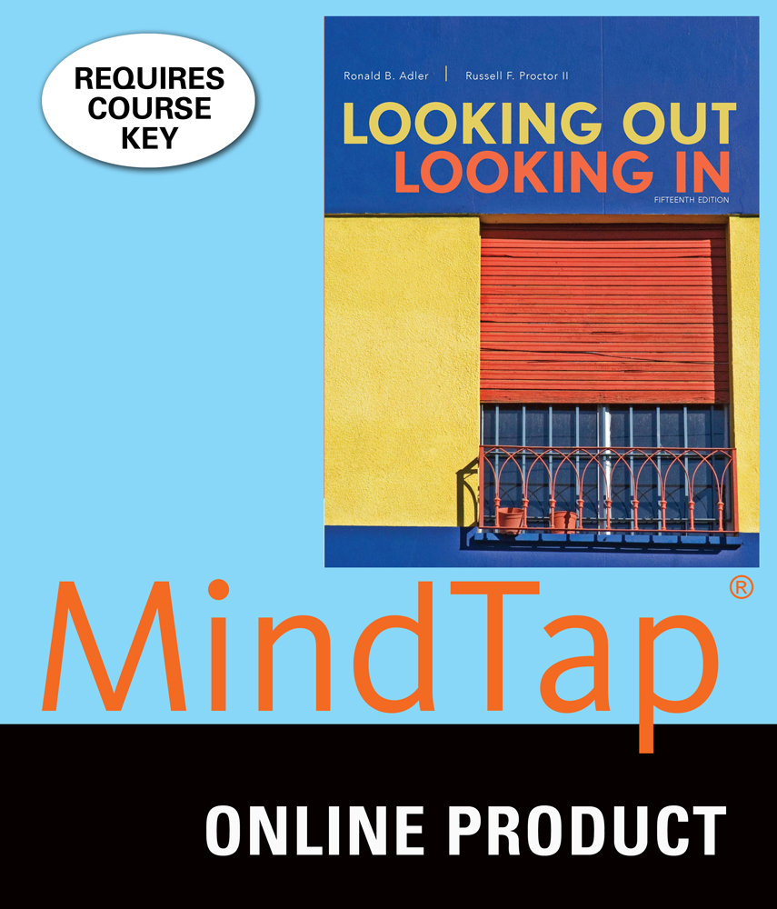 MindTap Speech for Adler/Proctor's Looking Out, Looking In, 15th Edition