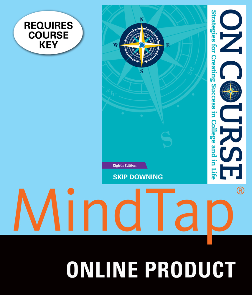 MindTap College Success for Downing's On Course, 8th Edition RedShelf