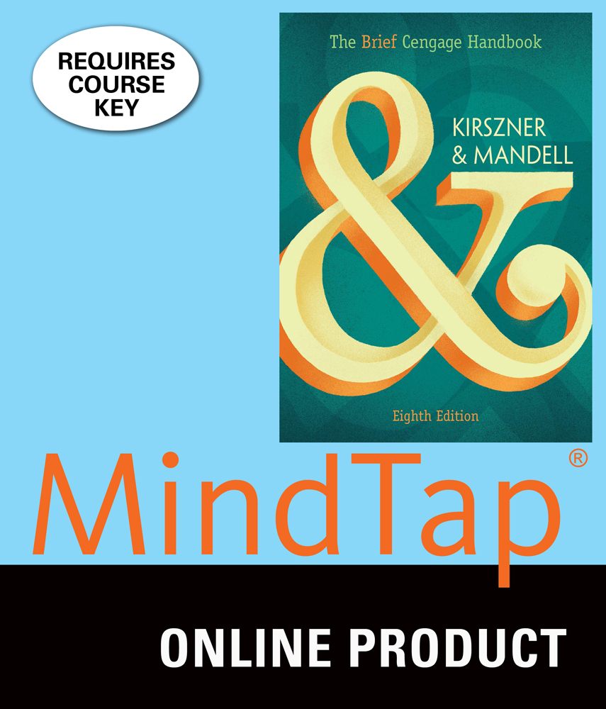 MindTap English for Kirszner/Mandell's The Brief Cengage Handbook, 8th Edition