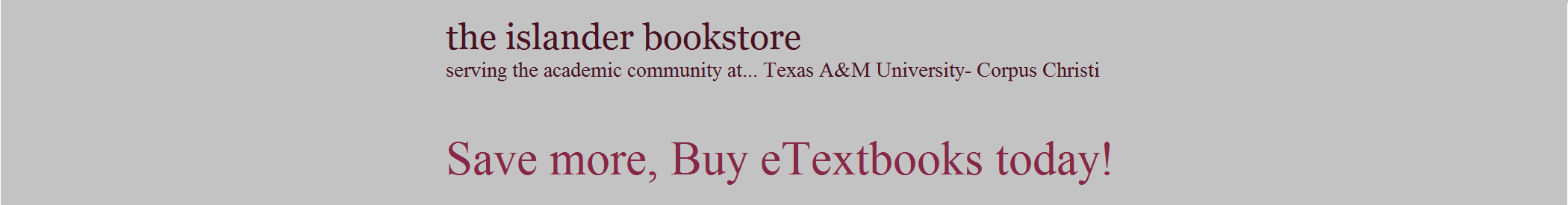 Island Bookstore of TAMUCC