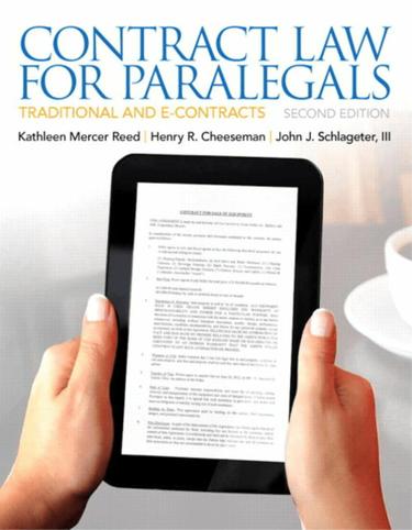 Contract Law for Paralegals (Subscription)