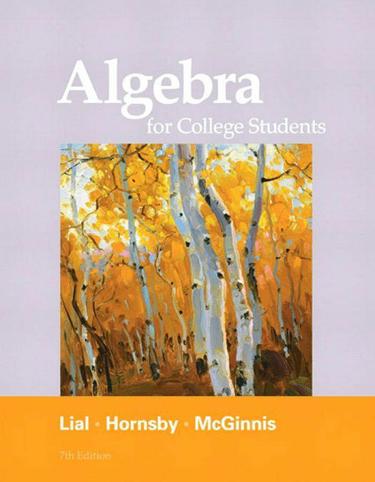 Algebra for College Students (Subscription)