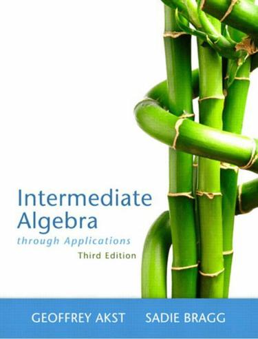 Intermediate Algebra Through Applications (Subscription)