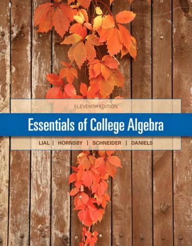 Essentials of College Algebra (Subscription)