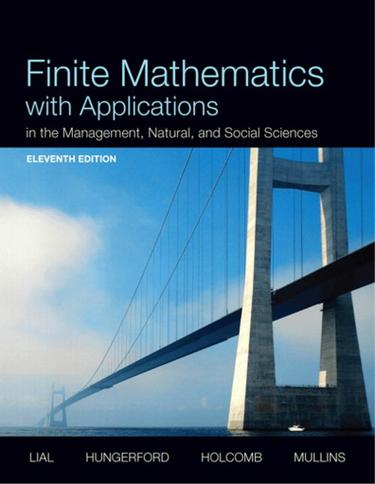 Finite Mathematics with Applications In the Management, Natural, and Social Sciences (Subscription)