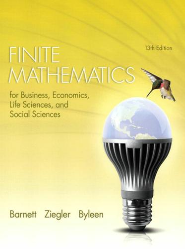 Finite Mathematics for Business, Economics, Life Sciences, and Social Sciences (Subscription)