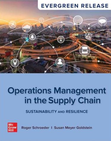 Cover image for Operations Management In The Supply Chain: Sustainability and Resilience, 2024 Release