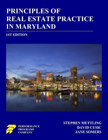 Principles of Real Estate Practice in Maryland