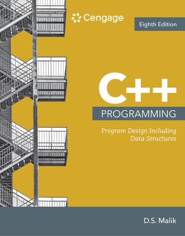 C++ Programming:  Program Design Including Data Structures