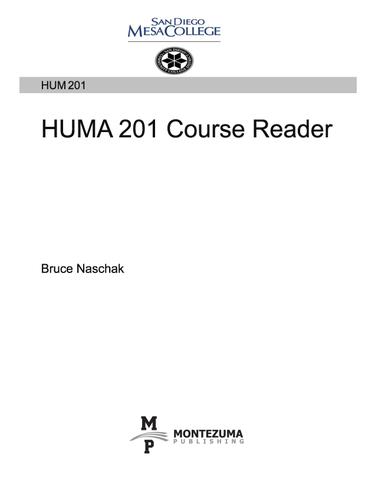 Cover image for HUMA 201 Course Reader