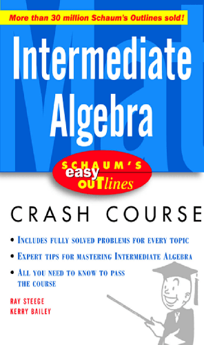 Cover image for Schaum's Easy Outline Intermediate Algebra