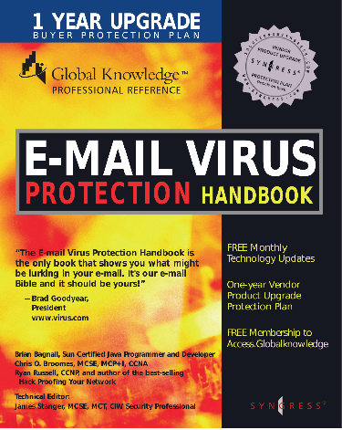 Cover image for E-Mail Virus Protection Handbook