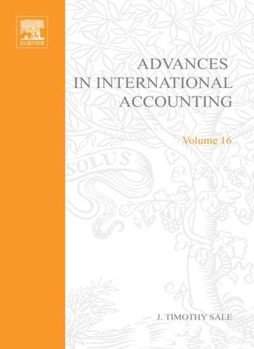 Cover image for Advances in International Accounting