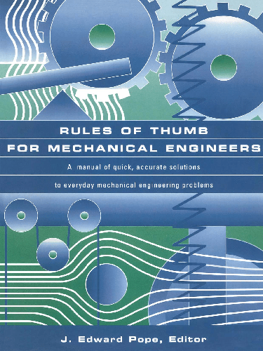 Cover image for Rules of Thumb for Mechanical Engineers