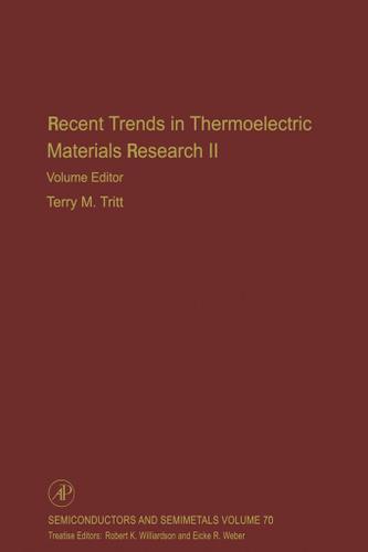 Cover image for Recent Trends in Thermoelectric Materials Research, Part Two
