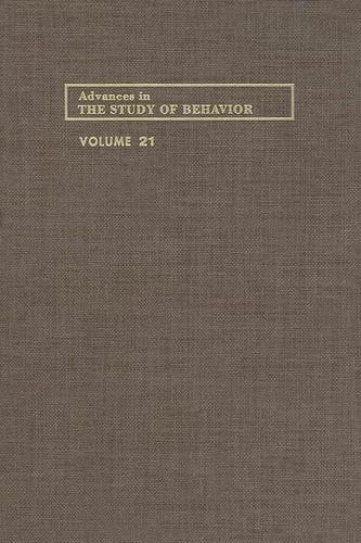 Cover image for Advances in the Study of Behavior