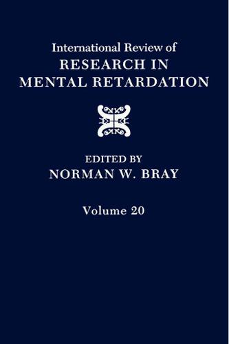 Cover image for International Review of Research in Mental Retardation