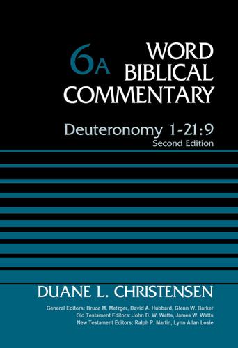 Cover image for Deuteronomy 1-21:9, Volume 6A