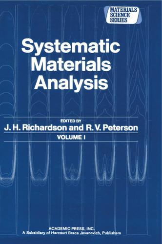 Cover image for Systematic Materials Analysis Part 1