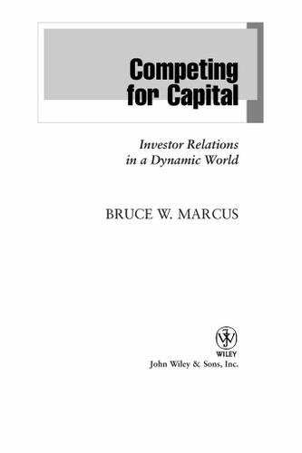 Cover image for Competing for Capital