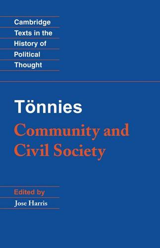 Cover image for Tonnies: Community and Civil Society