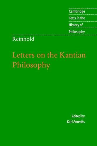 Cover image for Reinhold: Letters on the Kantian Philosophy