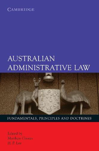 Cover image for Australian Administrative Law