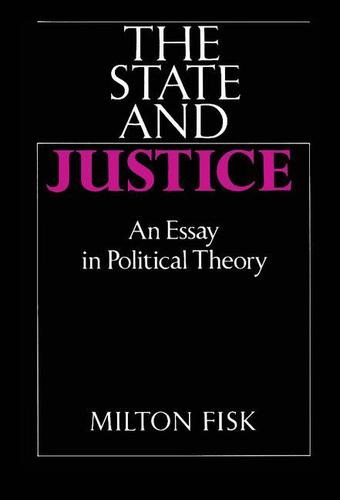 Cover image for The State and Justice
