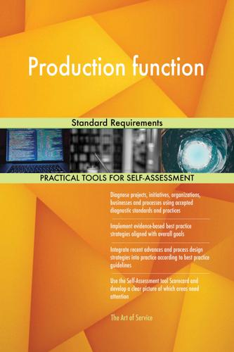 Cover image for Production function Standard Requirements
