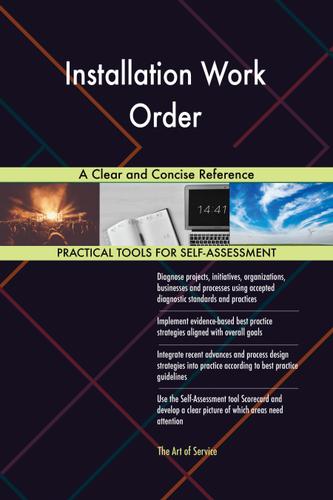 Cover image for Installation Work Order A Clear and Concise Reference
