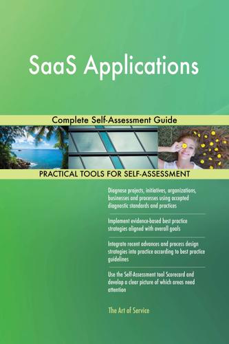 Cover image for SaaS Applications Complete Self-Assessment Guide