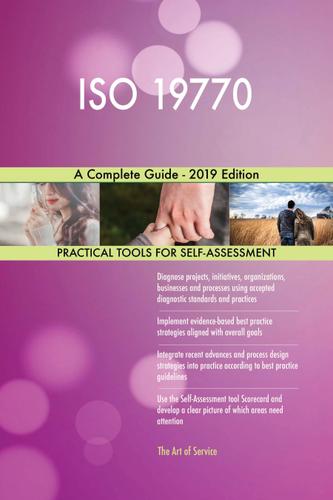 Cover image for ISO 19770 A Complete Guide - 2019 Edition