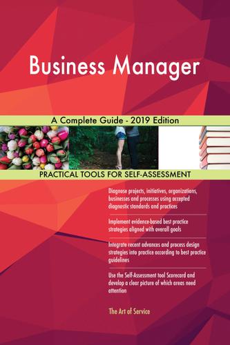 Cover image for Business Manager A Complete Guide - 2019 Edition