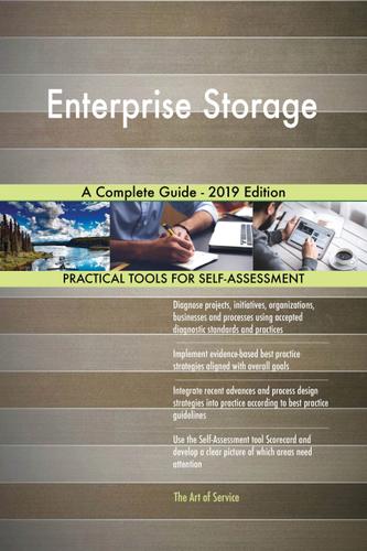 Cover image for Enterprise Storage A Complete Guide - 2019 Edition