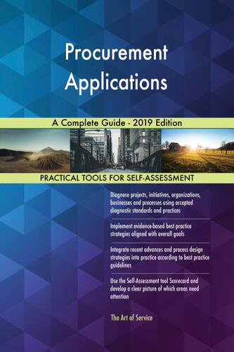 Cover image for Procurement Applications A Complete Guide - 2019 Edition