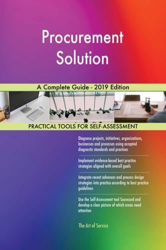 Cover image for Procurement Solution A Complete Guide - 2019 Edition