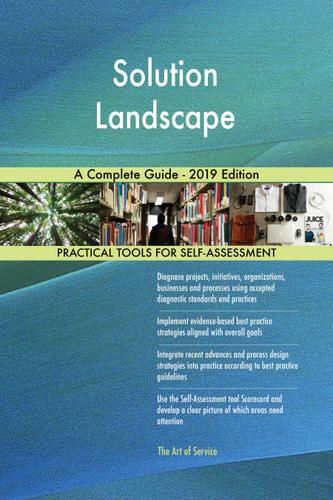 Cover image for Solution Landscape A Complete Guide - 2019 Edition