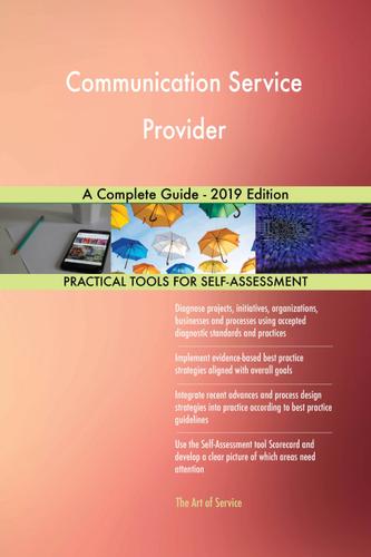 Cover image for Communication Service Provider A Complete Guide - 2019 Edition