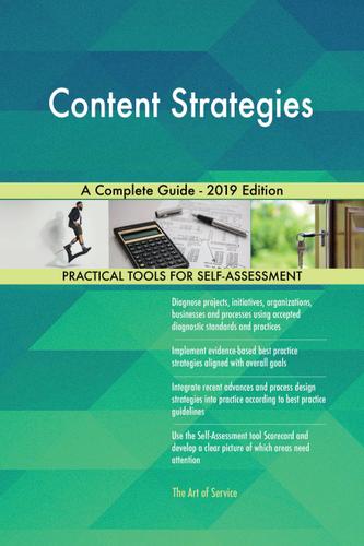 Cover image for Content Strategies A Complete Guide - 2019 Edition